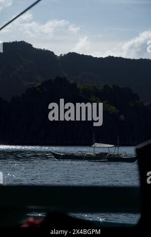 Splendida vista quando si esplorano le vicine isole di Coron, Palawan, Filippine Foto Stock