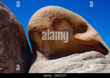 Rampa di uscita di Hayfield Road, deserto del Mojave, California Foto Stock