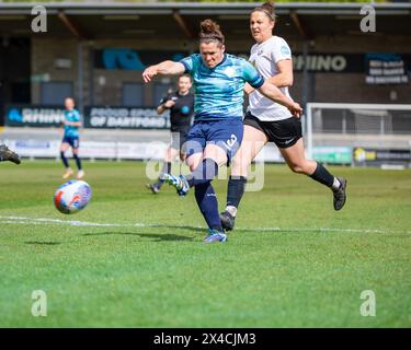 Emma Mukandi nee Mitchell, calciatrice scozzese dell'International, London City Lionesses contro Lewes FC Women nel Barclays Womens Championship Foto Stock