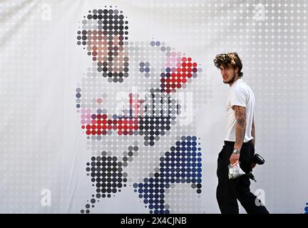 Praga, Repubblica Ceca. 2 maggio 2024. Preparazione del fanzone e dintorni dell'O2 Arena per il Campionato del mondo di hockey su ghiaccio 2024, Praga, Repubblica Ceca, 2 maggio 2024. Crediti: Katerina Sulova/CTK Photo/Alamy Live News Foto Stock