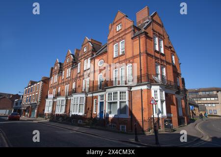 Case su ST Giles Terrace a Northampton nel Regno Unito Foto Stock