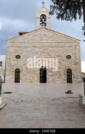 Chiesa greco-ortodossa di San Giorgio a Madaba, Giordania Foto Stock