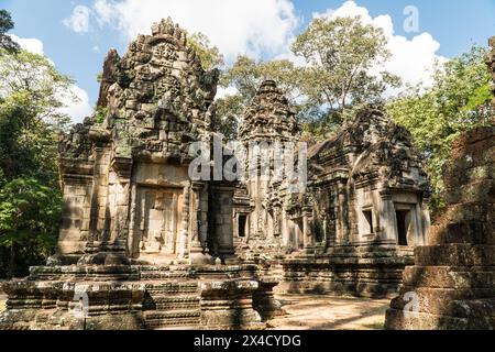 Chau dire Tevoda, tempio di Angkor, Cambogia Foto Stock