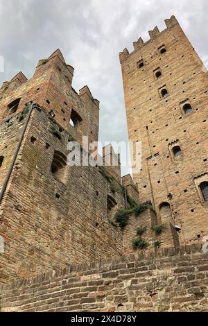 CASTELL ARQUATO, Piacenza, Italia, veduta, Vista Foto Stock