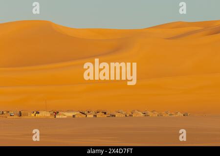 Dune di sabbia nel Erg Awbari. Fezzan, Libia Foto Stock
