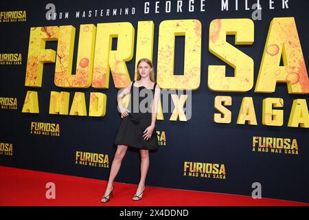 2 maggio 2024: ALYLA BROWNE partecipa alla prima australiana di "Furiosa: A Mad Max Saga" presso lo State Theatre il 2 maggio 2024 a Sydney, NSW Australia (Credit Image: © Christopher Khoury/Australian Press Agency via ZUMA Press Wire) SOLO PER USO EDITORIALE! Non per USO commerciale! Foto Stock