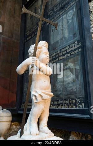 Salisburgo, Austria. Ingresso alle catacombe dell'Abbazia di St. Peters Foto Stock