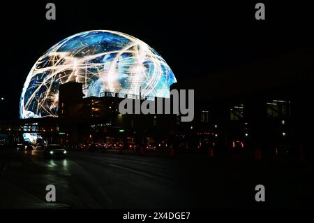 La sfera di Las Vegas. Foto Stock