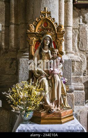 Spagna, Galizia, Sarria. Monastero della Maddalena, risalente al XII secolo Foto Stock