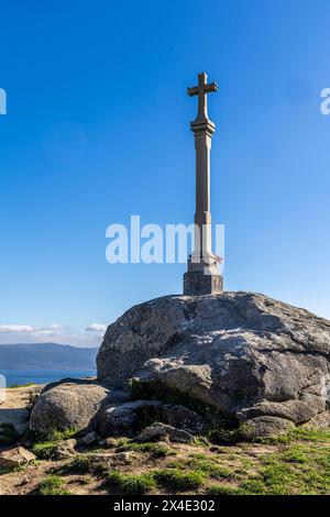 Spagna, Galizia. Finisterre, si credeva che questa fosse la fine del mondo per molto tempo Foto Stock