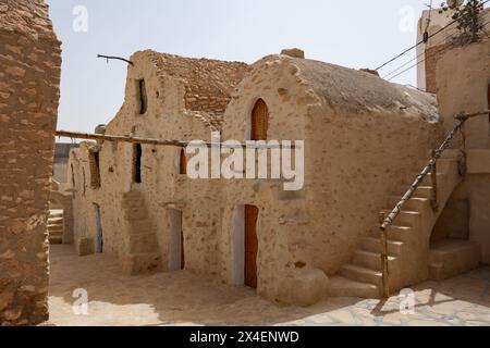 Ksar Hadada - un villaggio nel sud-est della Tunisia Foto Stock