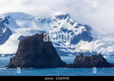 Point Wild, Elephant Island, Isole Shetland meridionali, Penisola Antartica, Antartide Foto Stock