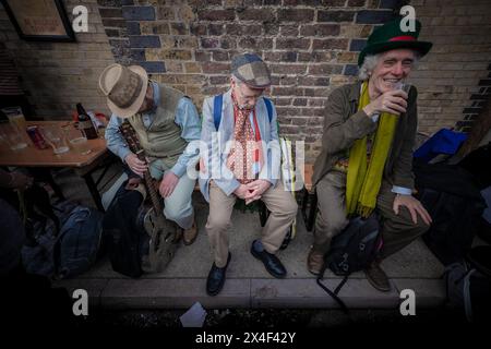 Deptford Jack-in-the-Green tradizionale processione il giorno di maggio, Londra, Regno Unito Foto Stock