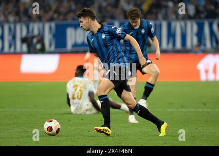 Marsiglia, Francia. 2 maggio 2024. Berat Gjimshiti dell'Atalanta durante la UEFA Europa League, semifinali, partita di calcio di 1a tappa tra Olympique de Marseille (OM) e Atalanta Bergame il 2 maggio 2024 allo stadio Velodrome di Marsiglia, Francia - foto Jean Catuffe/DPPI credito: DPPI Media/Alamy Live News Foto Stock