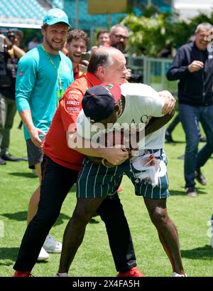 Miami, Florida, Stati Uniti. 2 maggio 2024. 2 maggio 2024: Frederic Vasseur durante il Gran Premio di Formula 1 Crypto.com di Miami all'Hard Rock Stadium di Miami in Florida. Brook Ward/AMG (immagine di credito: © AMG/AMG via ZUMA Press Wire) SOLO PER USO EDITORIALE! Non per USO commerciale! Foto Stock