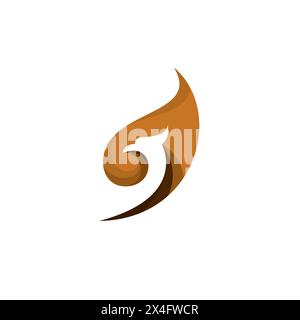 Logo Eagle Bird, logo Phoenix, vettore Eagle Illustration Illustrazione Vettoriale