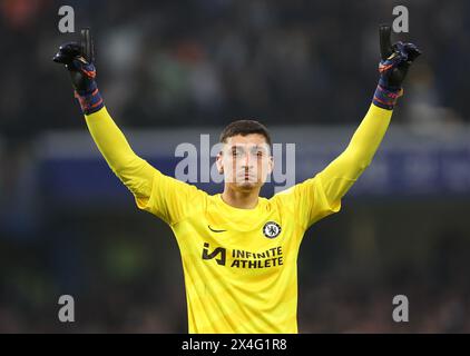 Londra, Regno Unito. 2 maggio 2024. Djordje Petrovic del Chelsea durante la partita di Premier League allo Stamford Bridge di Londra. Il credito per immagini dovrebbe essere: David Klein/Sportimage Credit: Sportimage Ltd/Alamy Live News Foto Stock