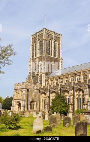 Esterno della chiesa di St Edmund, Southwold, Suffolk. REGNO UNITO Foto Stock