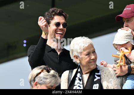 Lovanio, Belgio. 1° maggio 2024. Guilian Preud'homme nella foto durante una partita di calcio femminile tra Oud Heverlee Leuven e Club Brugge YLA nella finale di Coppa del Belgio, venerdì 1° maggio 2024 a Lovanio, BELGIO. Crediti: Sportpix/Alamy Live News Foto Stock