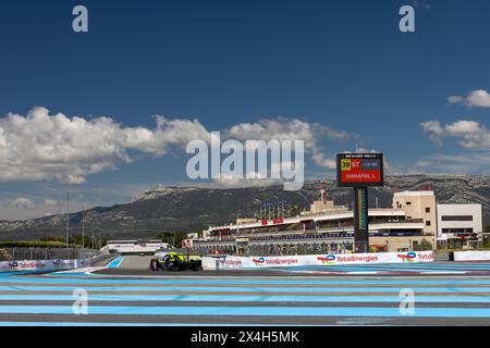 Le Castellet, Francia, 3 maggio 2024, #15 RLR M Sport (GBR) Ligier JS P320 - Nissan (LMP3) Michael Jensen (Zaf) Nick Adcock (Zaf) Gael Julien (fra) durante le 4 ore di le Castellet, seconda gara dell'European le Mans Series 2024 (ELMS) sul circuito Paul Ricard dal 2 al 5 maggio 2024 a le Castellet, Francia - Photo Laurent Cartalade/MPS Agency Credit MPS Agency/Alamy Live News Foto Stock