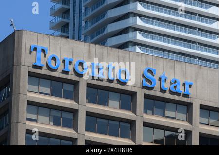 Toronto, ONTARIO, Canada – 23 agosto 2023: Visualizza all'insegna del giornale Toronto Star Foto Stock