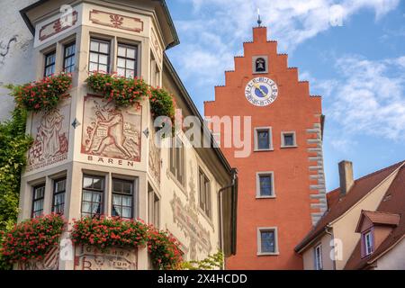 Stadttor zur Oberstadt, Meersburg, Germania Foto Stock