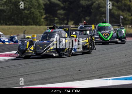 09 RIED Jonas (Ger), CAPIETTO Macéo (fra), CAIROLI Matteo (ita), Iron Lynx - Proton, Oreca 07 - Gibson, azione durante il 2° round dell'European le Mans Series 2024 sul circuito Paul Ricard dal 3 al 5 maggio 2024 a le Castellet, Francia - foto Marc de Mattia / DPPI Foto Stock