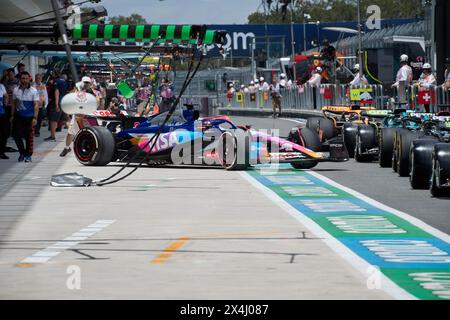 Miami Gardens, Florida, Stati Uniti. 3 maggio 2023. Paddock, Gran Premio di F1 di Miami all'autodromo di Miami a Miami Gardens, Florida, Stati Uniti. Crediti: Yaroslav Sabitov/YES Market Media/Alamy Live News. Foto Stock