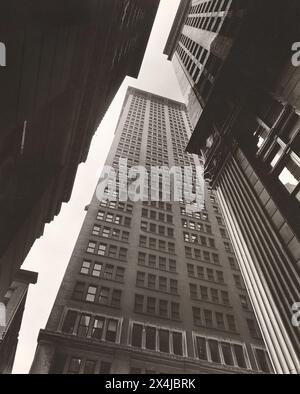 Canyon, Broadway and Exchange Place, New York, New York, USA, Berenice Abbott, Federal Art Project, "Changing New York", luglio 1936 Foto Stock