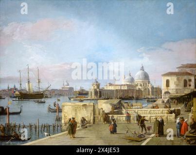 Ingresso al Canal grande dal Molo, Venezia. Canaletto. 1742/1744. Foto Stock