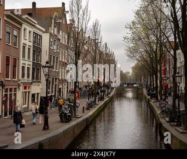 Quartiere a luci rosse di Amsterdam, Paesi Bassi Foto Stock