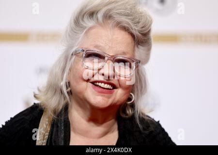 Berlino, Germania. 3 maggio 2024. L'attrice Hanna Schygulla partecipa alla cerimonia del German Film Award. Il Lola è uno dei premi più importanti del settore. Crediti: Christoph Soeder/dpa/Alamy Live News Foto Stock