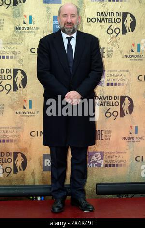 Roma, Italia. 3 maggio 2024. L'attore Antonio Albanese partecipa al photocall del 69° premio cinematografico italiano "David di Donatello" presso gli studi Cinecitta di Roma (Italia), 3 maggio 2024. Crediti: Insidefoto di andrea staccioli/Alamy Live News Foto Stock