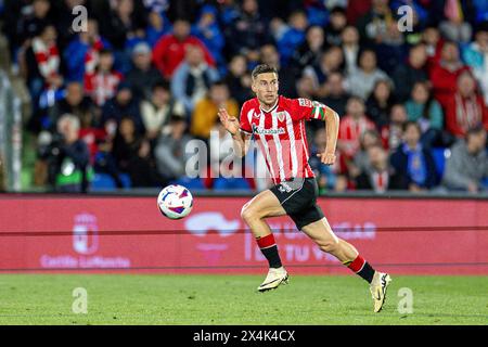 'Scar de Marcos dell'Athletic Bilbao in azione durante la partita LaLiga EA Sports tra Getafe CF e Athletic Bilbao al Coliseum Alfonso Perez il 3 maggio 2024 a Getafe, Spagna. (Maria Jiménez/SPP-Eurasia) credito: SPP Sport Press Photo. /Alamy Live News Foto Stock