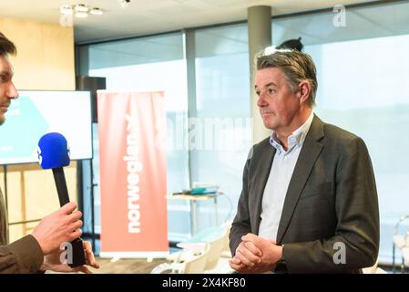 RIGA, LETTONIA. 30 aprile 2024. Geir Karlsen, CEO di Norwegian. La compagnia aerea norvegese apre la sua base presso l'aeroporto internazionale di riga (RIX). Foto Stock