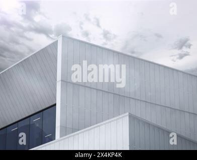Poster per esterni con logo. Rendering 3D. Foto Stock