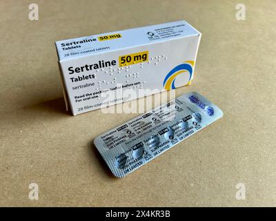 Sertralina compresse Foto Stock