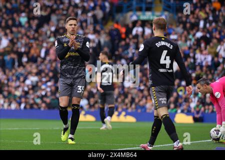 Jan Bednarek (Southampton) durante la partita del Campionato Sky Bet tra Leeds United e Southampton a Elland Road, Leeds, sabato 4 maggio 2024. (Foto: Pat Scaasi | mi News) crediti: MI News & Sport /Alamy Live News Foto Stock