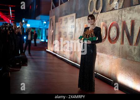 Paola Cortellesi partecipa alla photocall al 69° David di Donatello presso gli studi Cinecitta di Roma, il 3 maggio 2024. (Foto di Luca Carlino/NurPhoto) credito: NurPhoto SRL/Alamy Live News Foto Stock