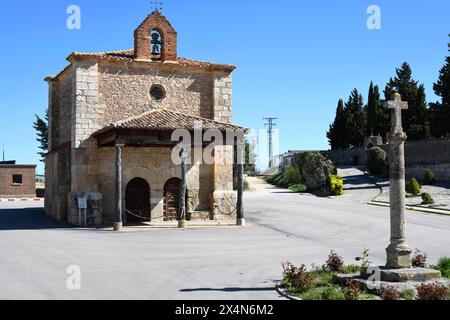 Berlanga de Duero, Nuestra Señora de la Soledad hermitage (XVI secolo). Provincia di Soria, Castilla y Leon, Spagna. Foto Stock