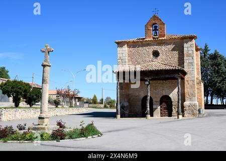 Berlanga de Duero, Nuestra Señora de la Soledad hermitage (XVI secolo). Provincia di Soria, Castilla y Leon, Spagna. Foto Stock