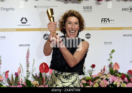 Adele Neuhauser bei der 74. Verleihung des Deutschen Filmpreises 2024 im Theater am Potsdamer Platz. Berlino, 03.05.2024 Foto Stock