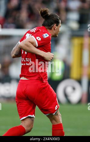 Monza Brianza, Italia. 4 maggio 2024. Milan &#x110;uri&#x107; festeggia dopo aver segnato il gol 2-2 durante la partita di calcio di serie A tra Monza e Lazio allo Stadio U-Power di Monza Brianza domenica 4 maggio 2024. Sport - calcio . (Alberto Mariani/LaPresse) crediti: LaPresse/Alamy Live News Foto Stock