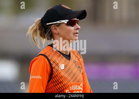 Bristol, Regno Unito, 4 maggio 2024. Danni Wyatt dei Southern Vipers durante il Rachael Heyhoe-Flint Trophy match tra Western Storm e Southern Vipers. Crediti: Robbie Stephenson/Gloucestershire Cricket/Alamy Live News Foto Stock