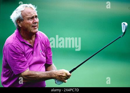 Arnold Palmer al Bayhill Country Club di Orlando, Florida. nel 1997 Foto Stock