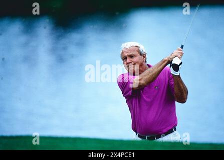 Arnold Palmer al Bayhill Country Club di Orlando, Florida. nel 1997 Foto Stock