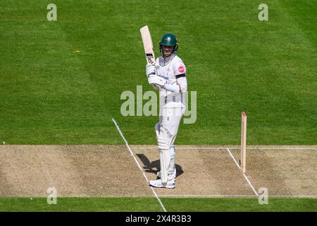 LONDRA, REGNO UNITO. 4 maggio, 24. Peter Handscomb del Leicestershire durante il secondo giorno del Vitality County Championship Middlesex contro Leicestershire al Lord's Cricket Ground sabato 4 maggio 2024 a LONDRA IN INGHILTERRA. Crediti: Taka Wu/Alamy Live News Foto Stock