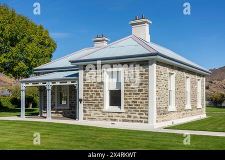 Storica McNulty House, Cromwell Heritage Precinct, Melmore Terrace, Cromwell (Tirau), Central Otago, Otago, nuova Zelanda Foto Stock