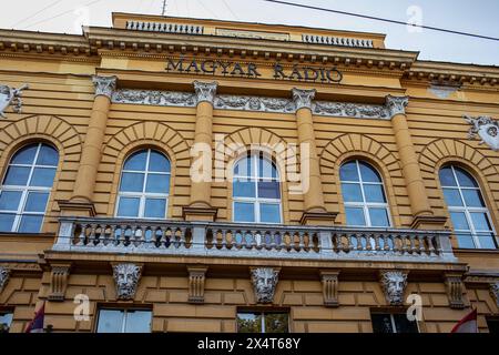 Edificio storico, Magyar radio, Szeged. Foto di alta qualità Foto Stock