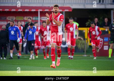 Pablo Mari (AC Monza) durante la partita di campionato italiano di serie A tra AC Monza e SS Lazio il 4 maggio 2024 allo U-Power Stadium di Monza, Italia Foto Stock